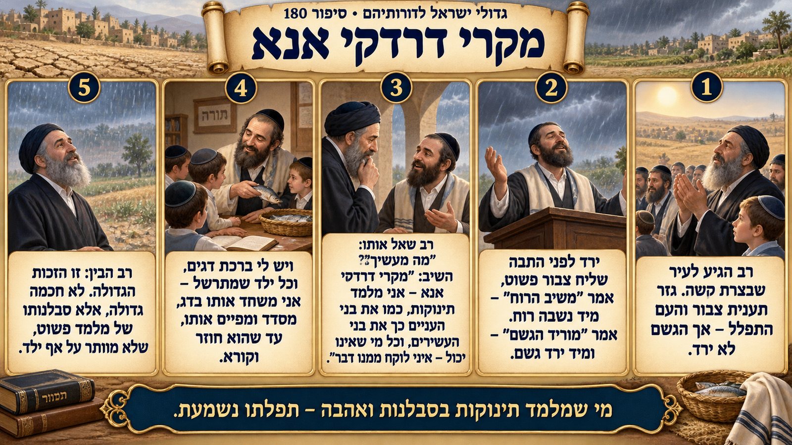 תמונת סיכום — רב: מקרי דרדקי אנא